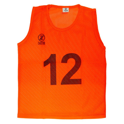 SKILL Numrerade träningsvästar 1–12 12-pack