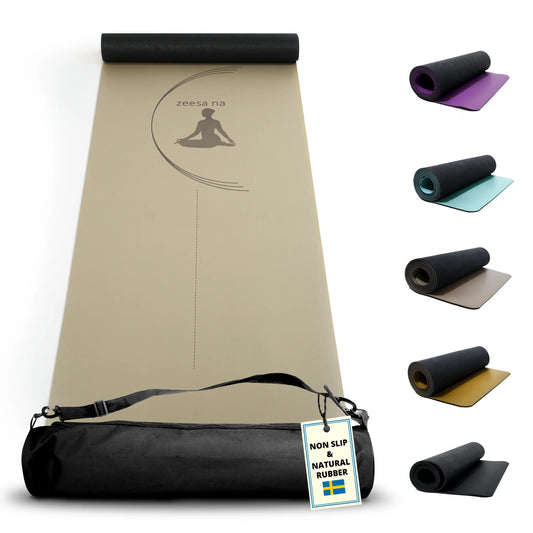 Sage Premium Yogamatta Halkfri, Hot Yogamatta med Yogaväska PRO SOCK