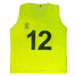 SKILL numrerade träningsvästar 12-pack Neongul